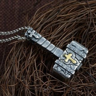 Men's Premium Fine Silver Hammer Necklace