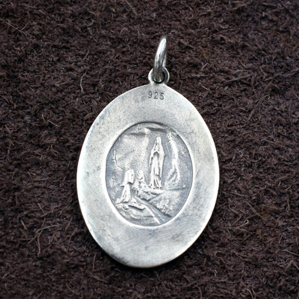 Sterling Silver Virgin Mary Tag Necklace - Image 3