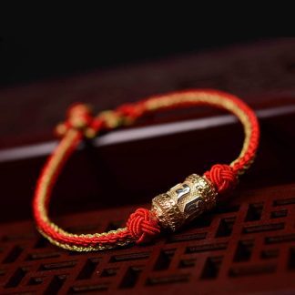 Lucky Red String Bracelet from Tibet