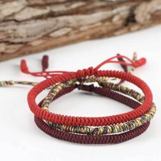 Tibetan Knot Buddhist Lucky Bracelet