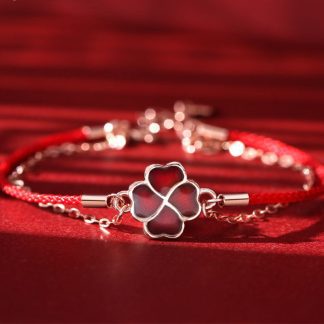 Lucky Four-Leaf Clover Bracelet