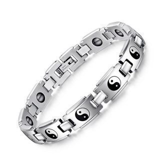 Yin Yang Bracelet Germanium Titanium