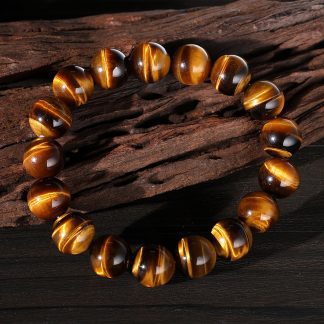 Yellow Tiger Eye Bracelet with Spiritual Blessings