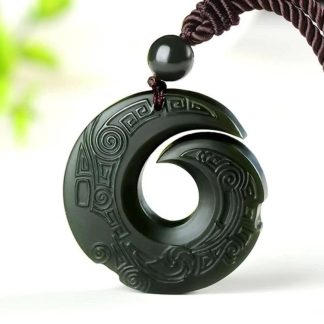 Hetian Jade Lucky Pendant Necklace